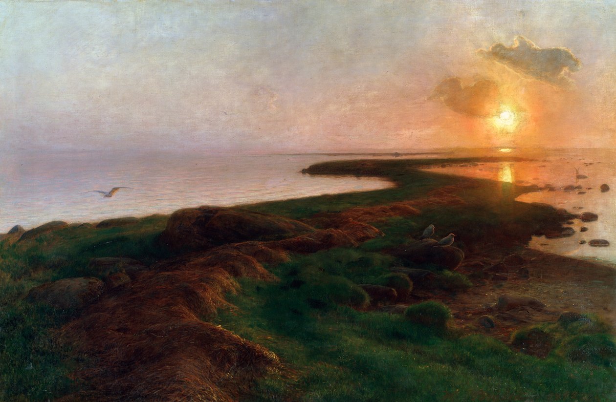 „Západ slunce v laguně“, 1897. od Hans Ole Brasen