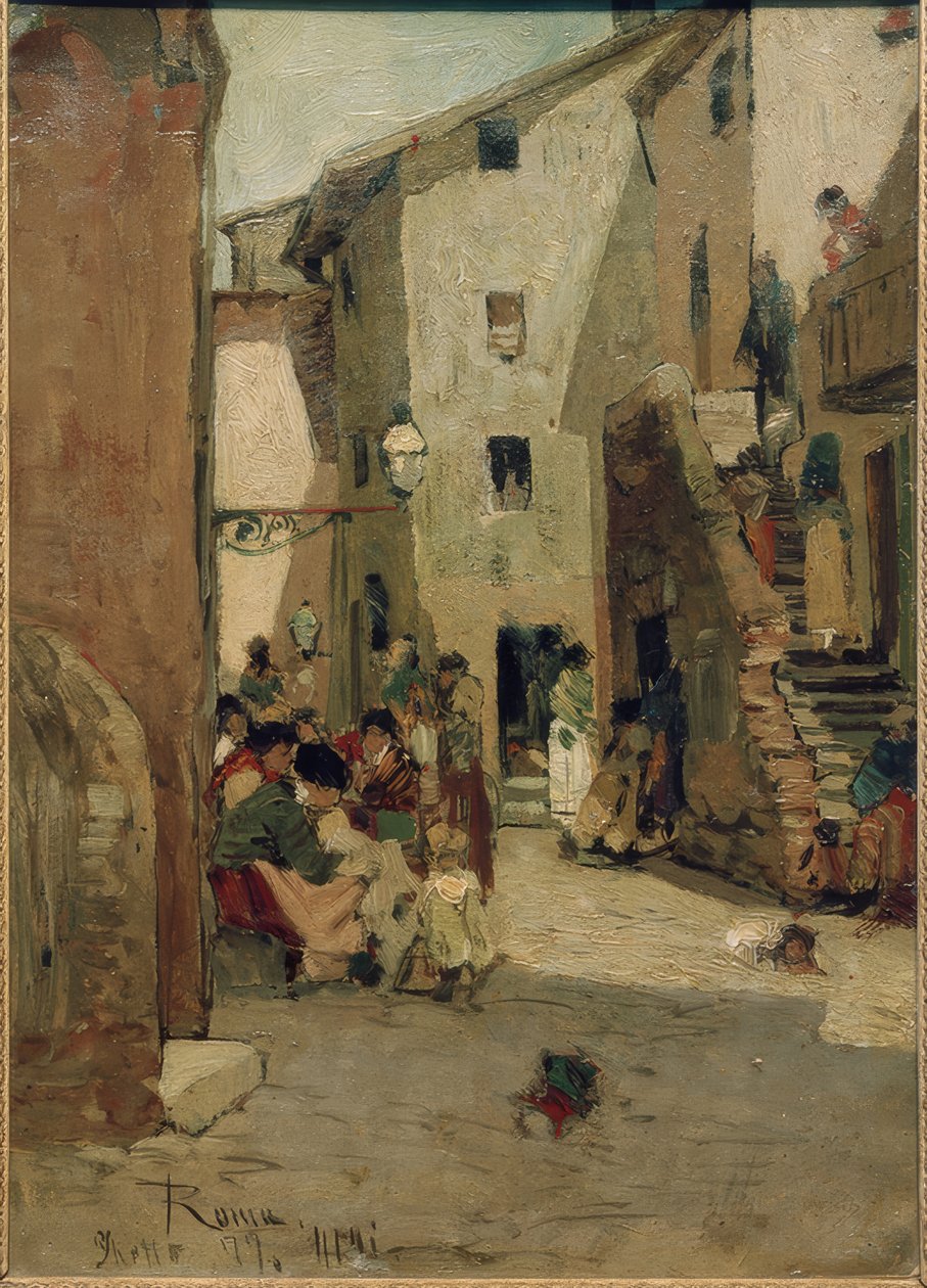 Římské ghetto III / Malba: Hans Peter Feddersen od Hans Peter Feddersen der Jüngere
