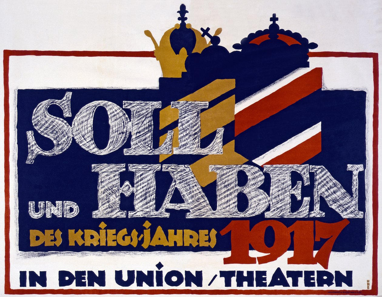 Reklama na debet a kredit válečného roku 1917, 1917 od Hans Rudi Erdt