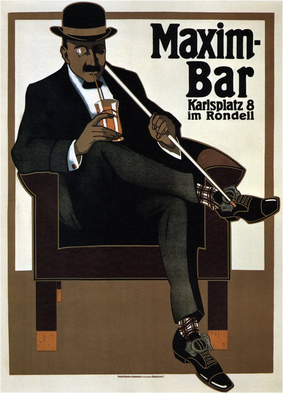 Maxim Bar, 1907 od Hans Rudi Erdt