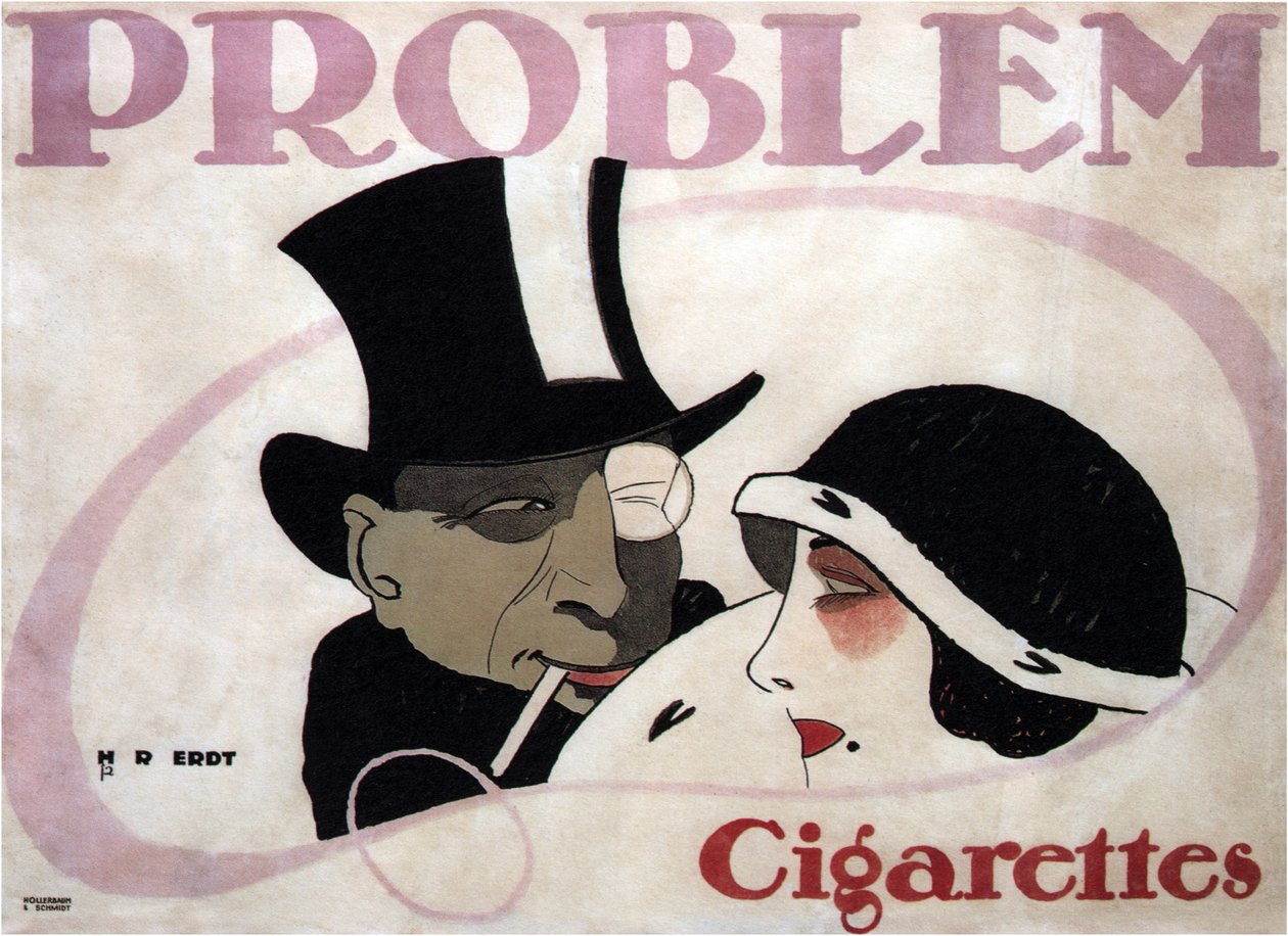 Problémové cigarety, 1912 od Hans Rudi Erdt