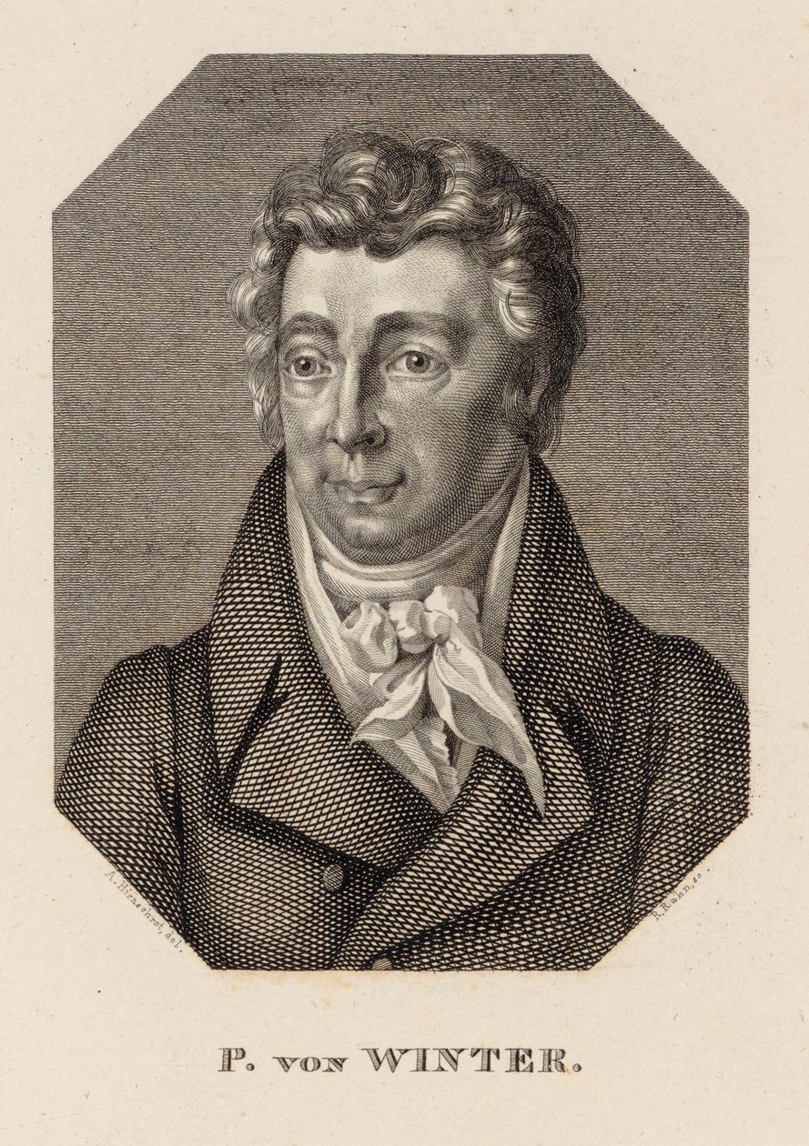 Portrét skladatele Petra von Wintera 1754-1825, c. 1830. od Hans Rudolf Rahn