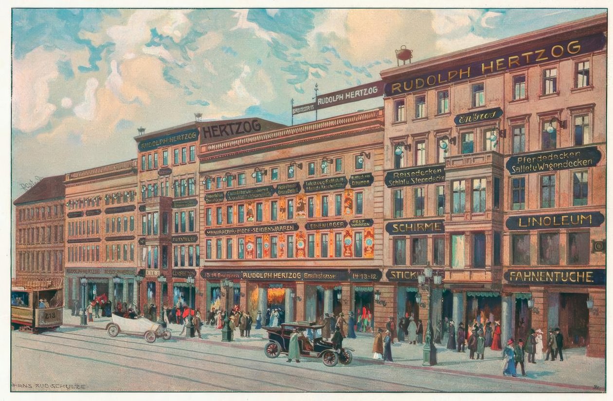 Rudolph Hertzog, Berlín C. Přední Breite Strasse od Hans Rudolf Schulze