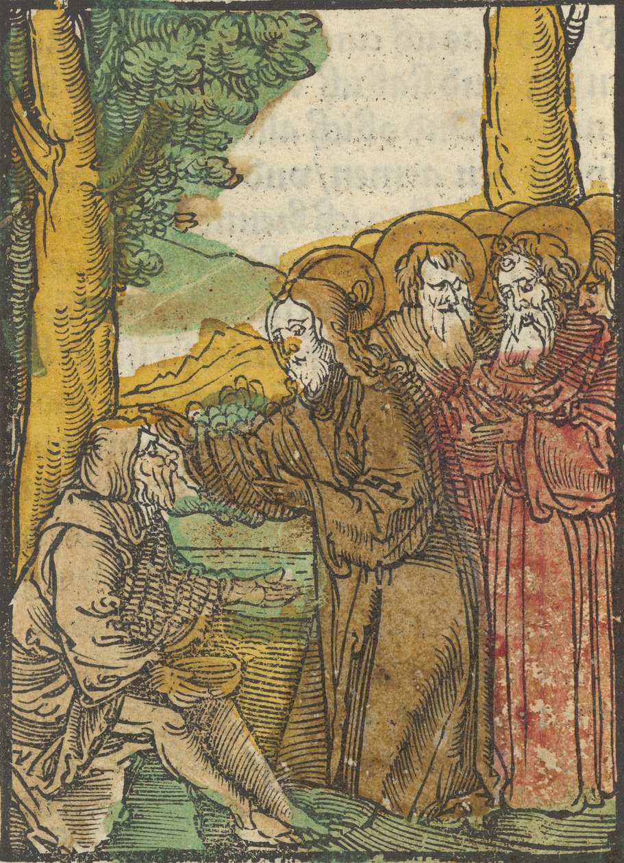Kristus uzdravuje slepce, z Das Plenarium, 1517. od Hans Schäufelein the Elder