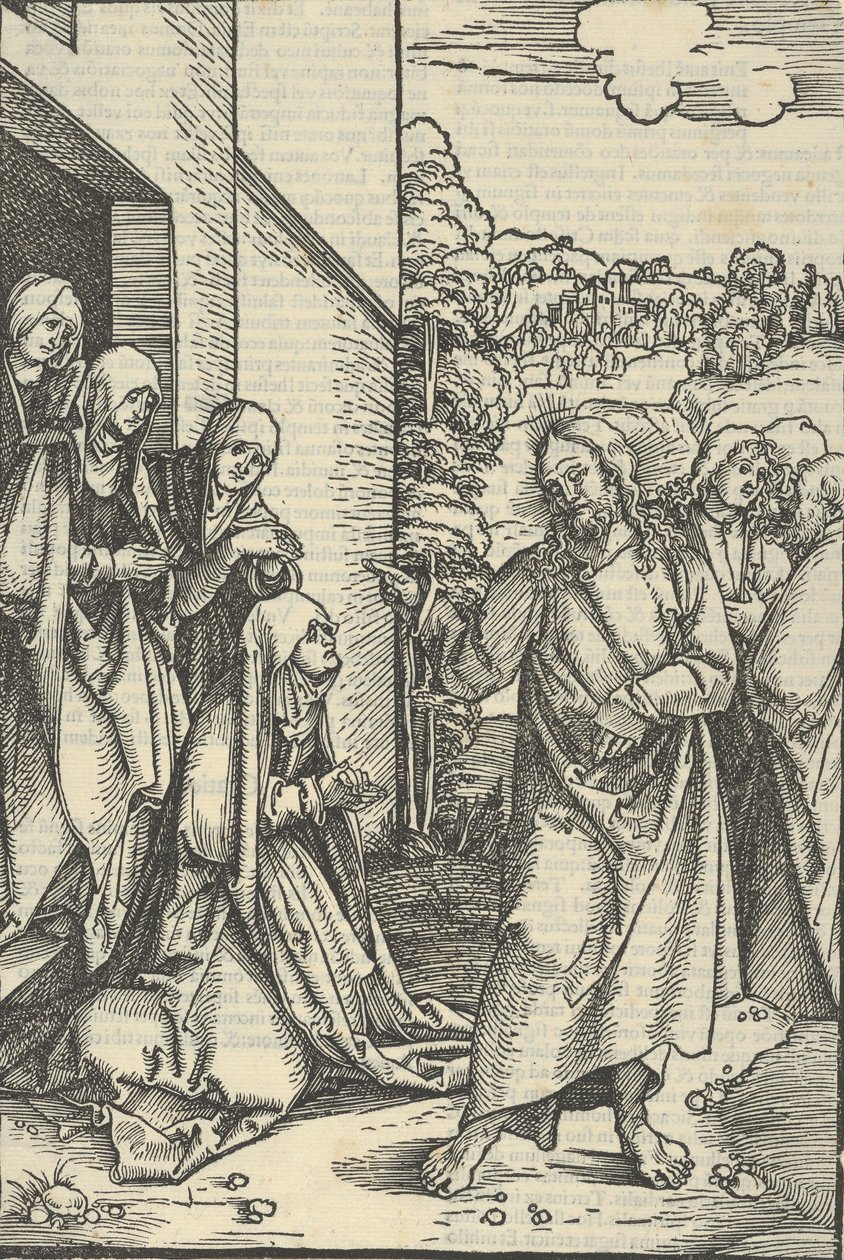 Kristus odcházející od své Matky, od zrcadla umučení našeho Pána Ježíše Krista, 1507., 1507. od Hans Schäufelein the Elder