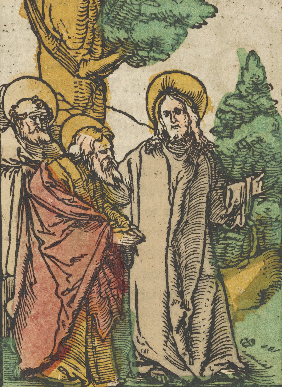 Kristus mluví k učedníkům, 5, z Das Plenarium, 1517. od Hans Schäufelein the Elder