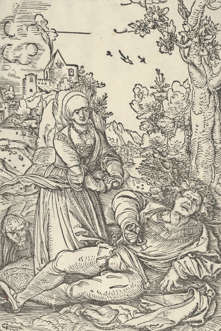 Pyramus a Thisbe, ca. 1509-10. od Hans Schäufelein the Elder