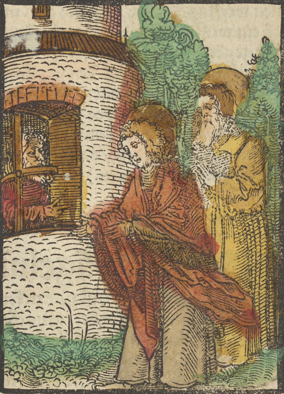 Svatý. John ve vězení, z Das Plenarium, 1517. od Hans Schäufelein the Elder