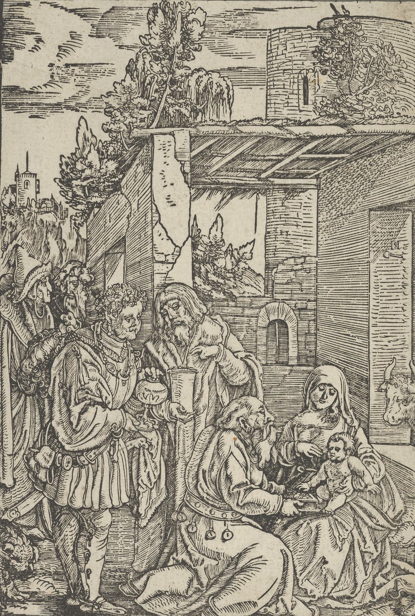 Klanění tří králů, z Ewangeliho a epištoly, 1512. od Hans Schäufelein the Elder