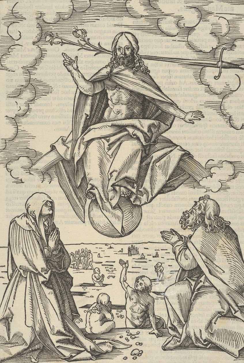 Poslední soud, ze zrcadla utrpení našeho Pána Ježíše Krista, 1507. od Hans Schäufelein the Elder