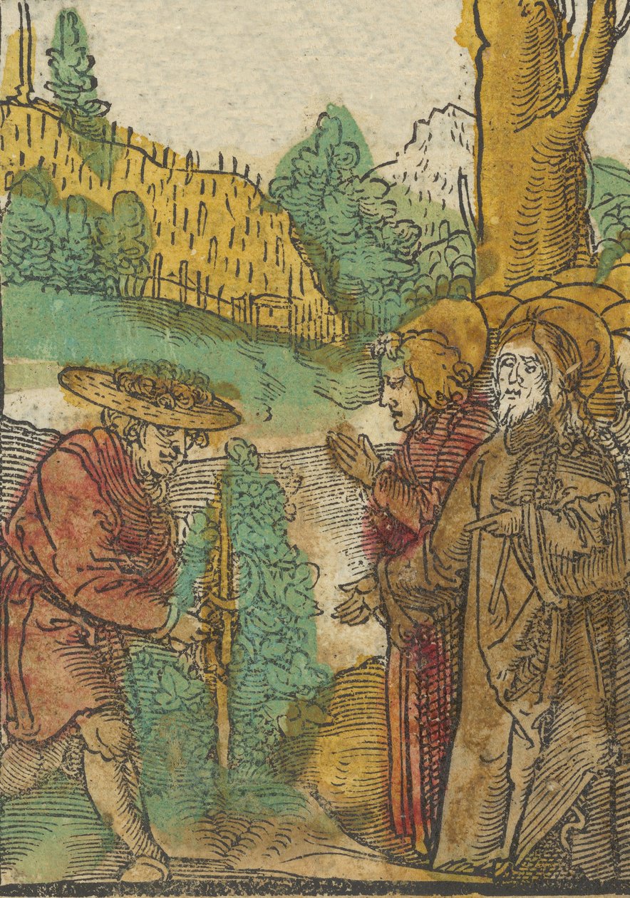 Podobenství o dělnících na vinici z Das Plenarium, 1517. od Hans Schäufelein the Elder