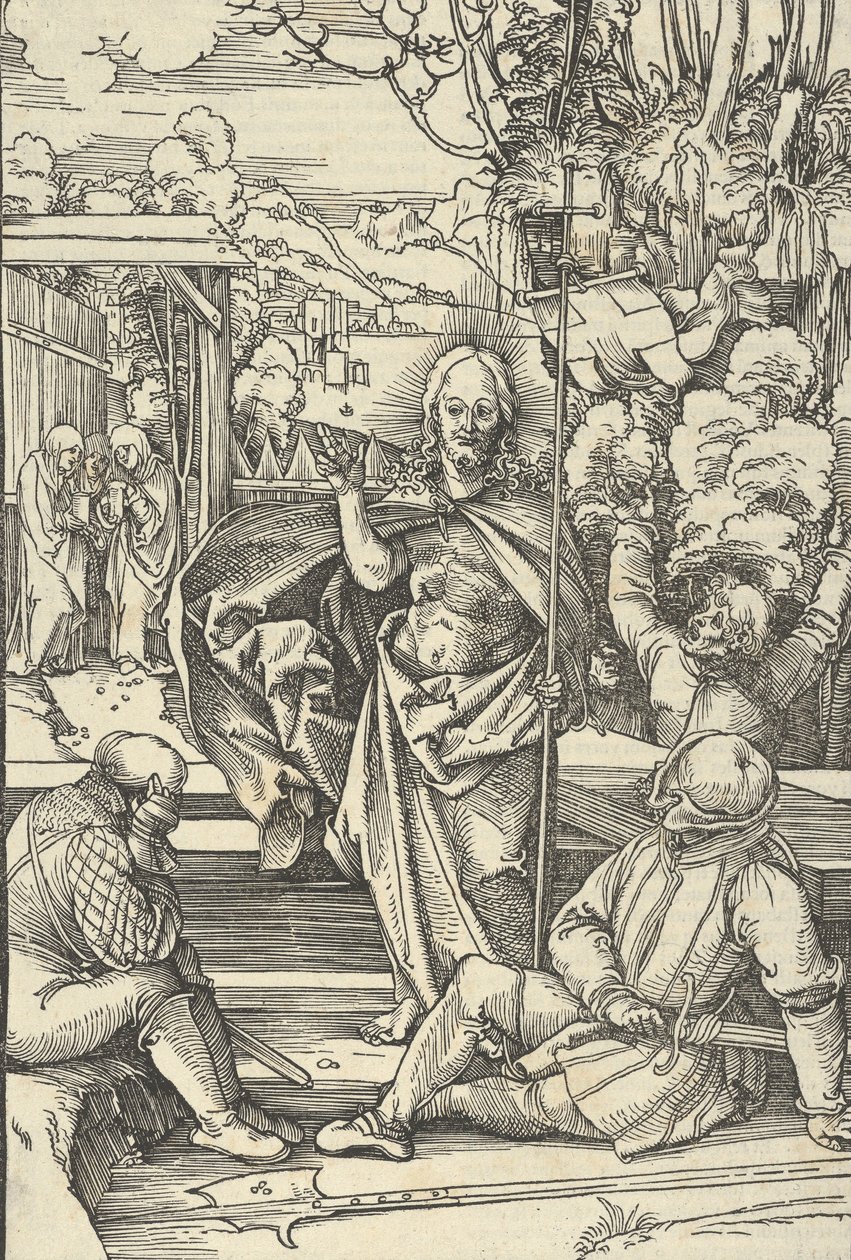 Vzkříšení, ze zrcadla utrpení našeho Pána Ježíše Krista, 1507. od Hans Schäufelein the Elder