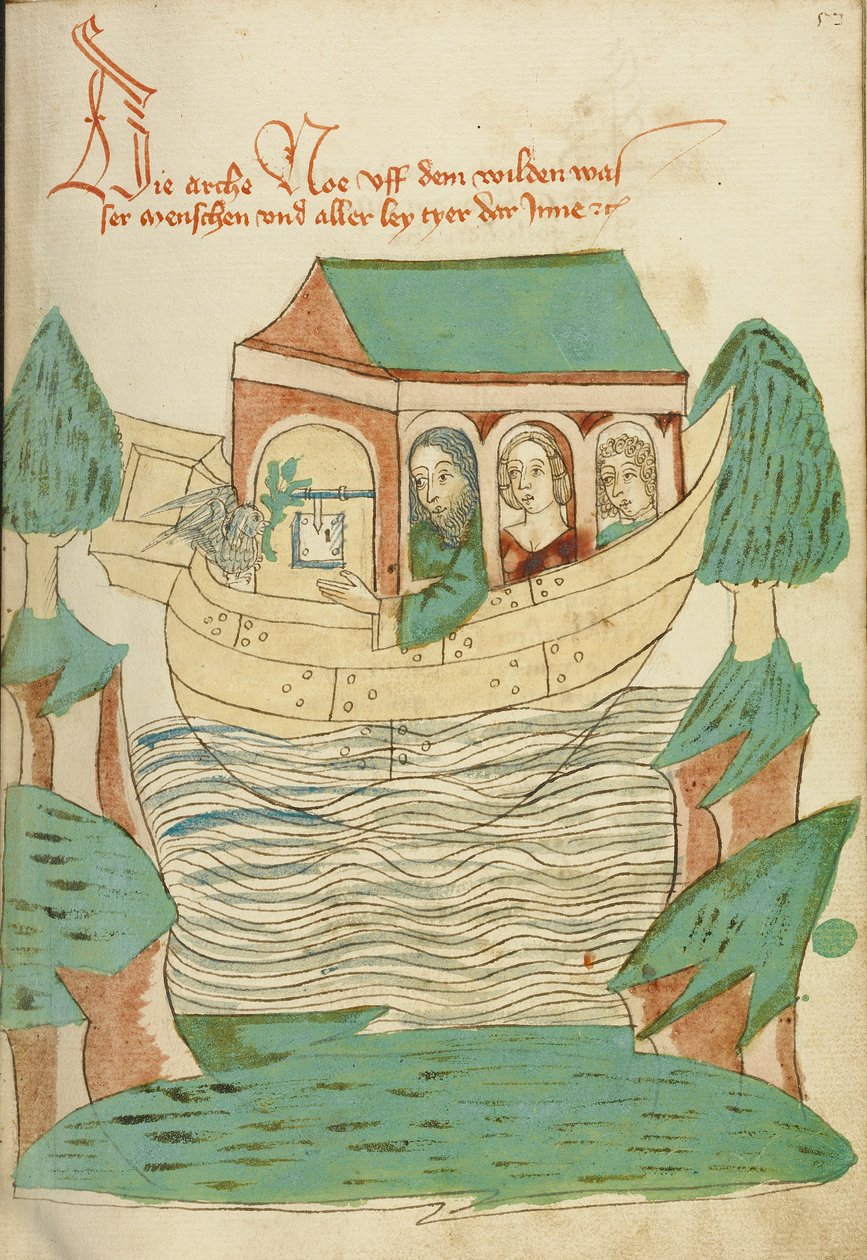 Holubice vracející se do Noemovy archy, 1469 od Hans Schilling