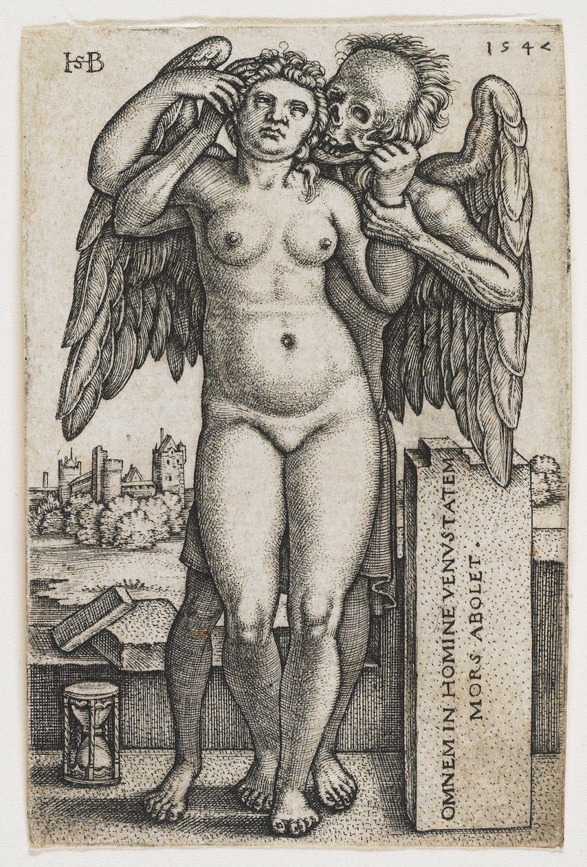 Smrt zachvacující ženu, 1547 od Hans Sebald Beham