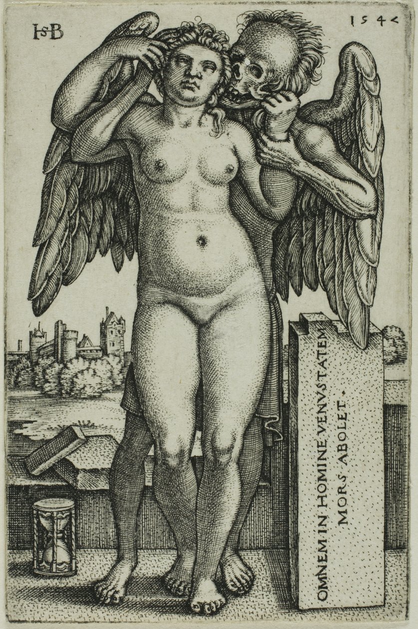Smrt a Panna od Hans Sebald Beham