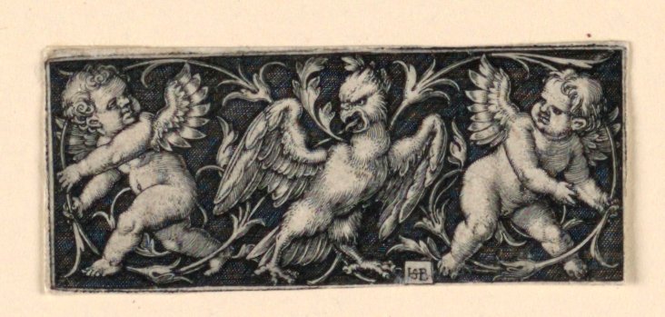Vlys se dvěma putti prchajícími před orlem od Hans Sebald Beham