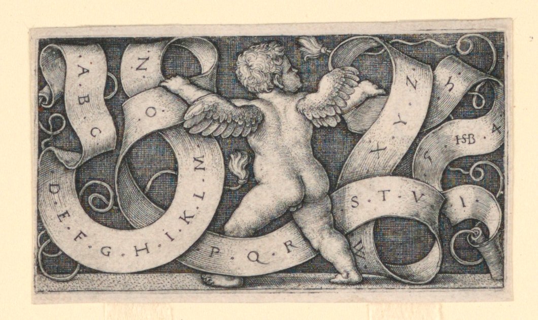 Genius s abecedou od Hans Sebald Beham