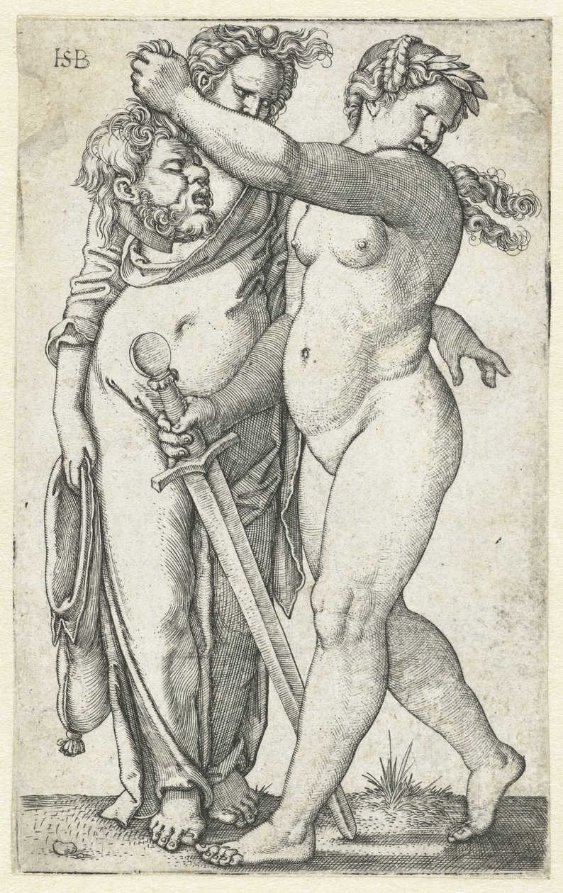 Judith s hlavou Holoferna a služebnou od Hans Sebald Beham
