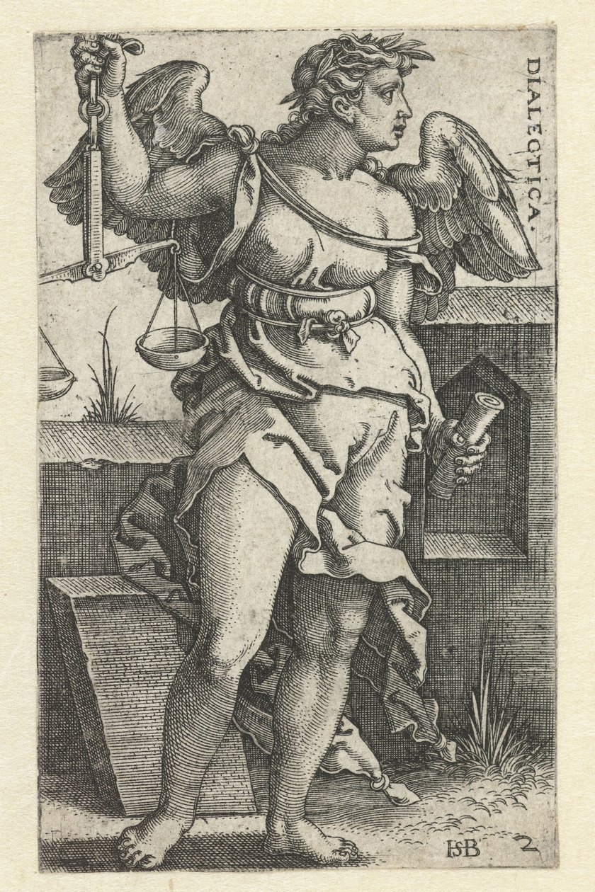 Logika (dialektika) (název na objektu) Sedm svobodných umění (název série) od Hans Sebald Beham