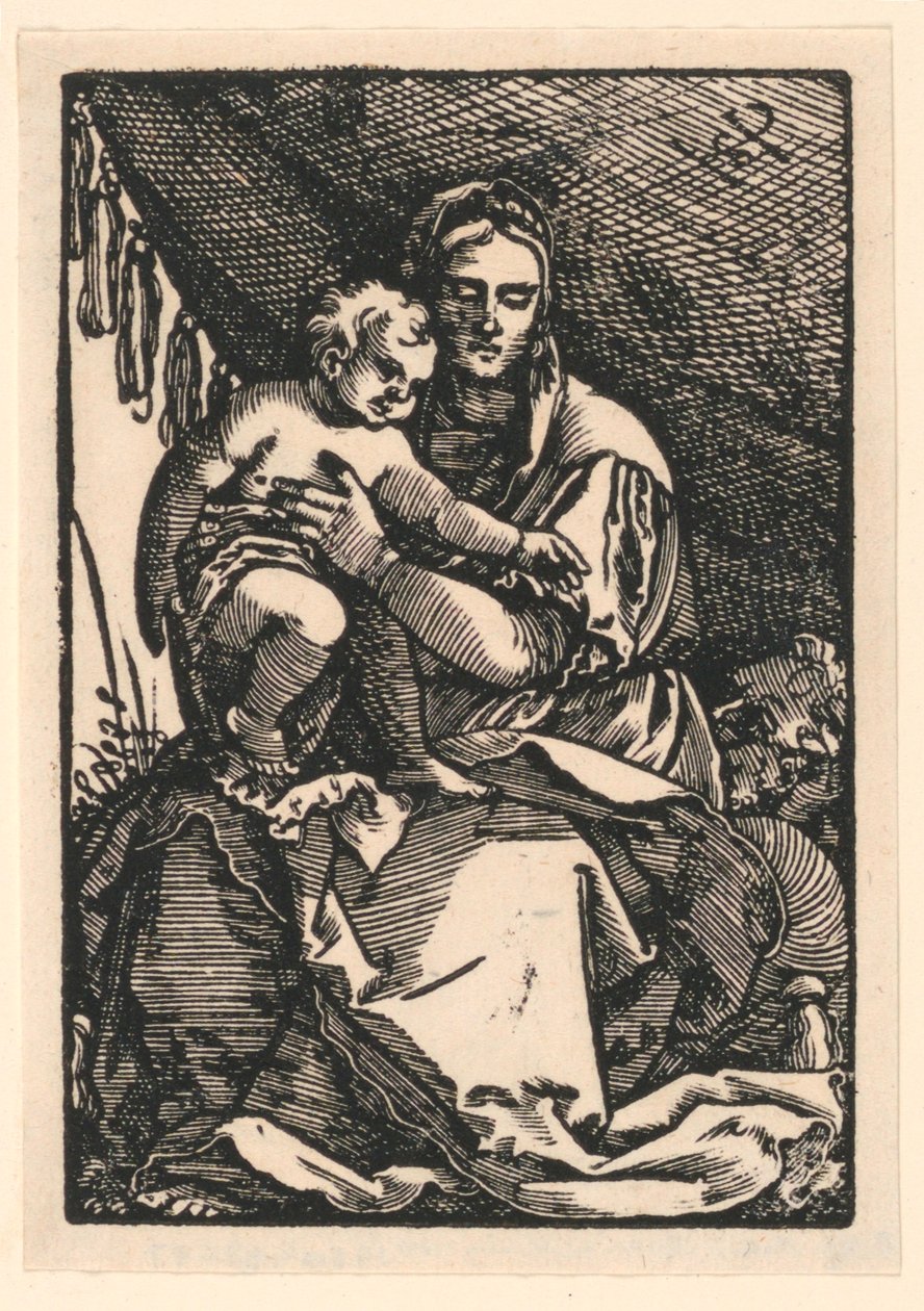Madonna a dítě od Hans Sebald Beham