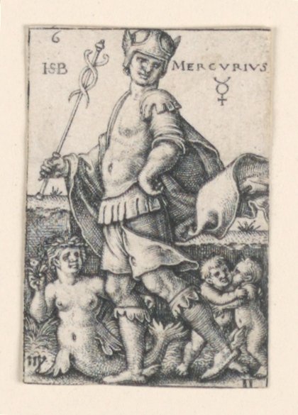 Merkur ze Sedmi planet od Hans Sebald Beham