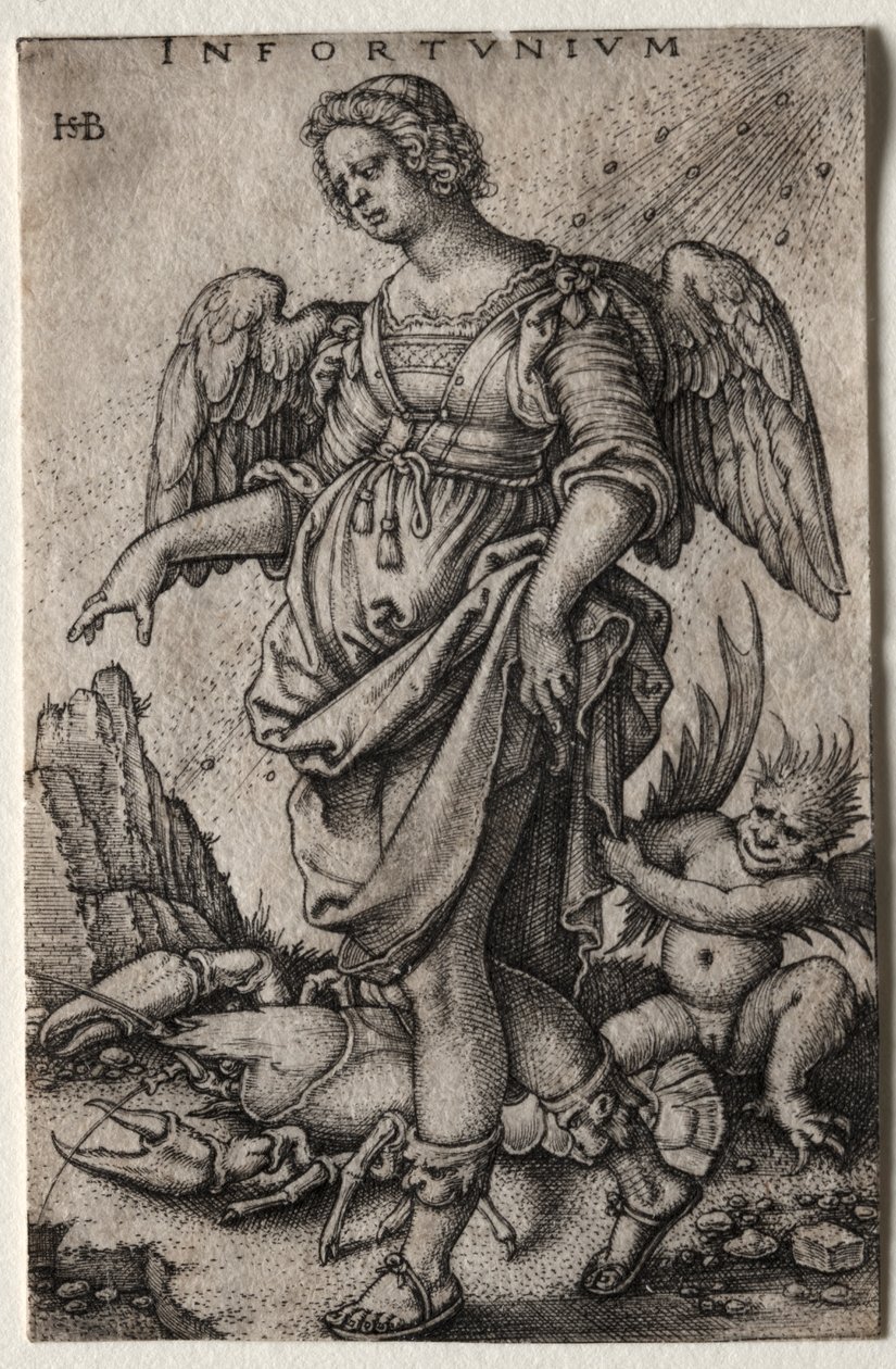 Neštěstí od Hans Sebald Beham