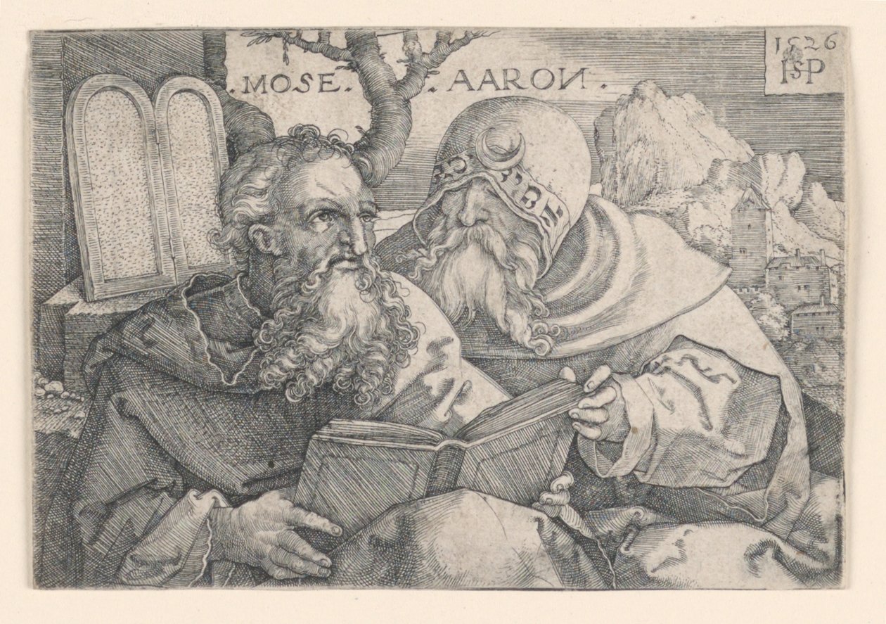 Mojžíš a Áron od Hans Sebald Beham