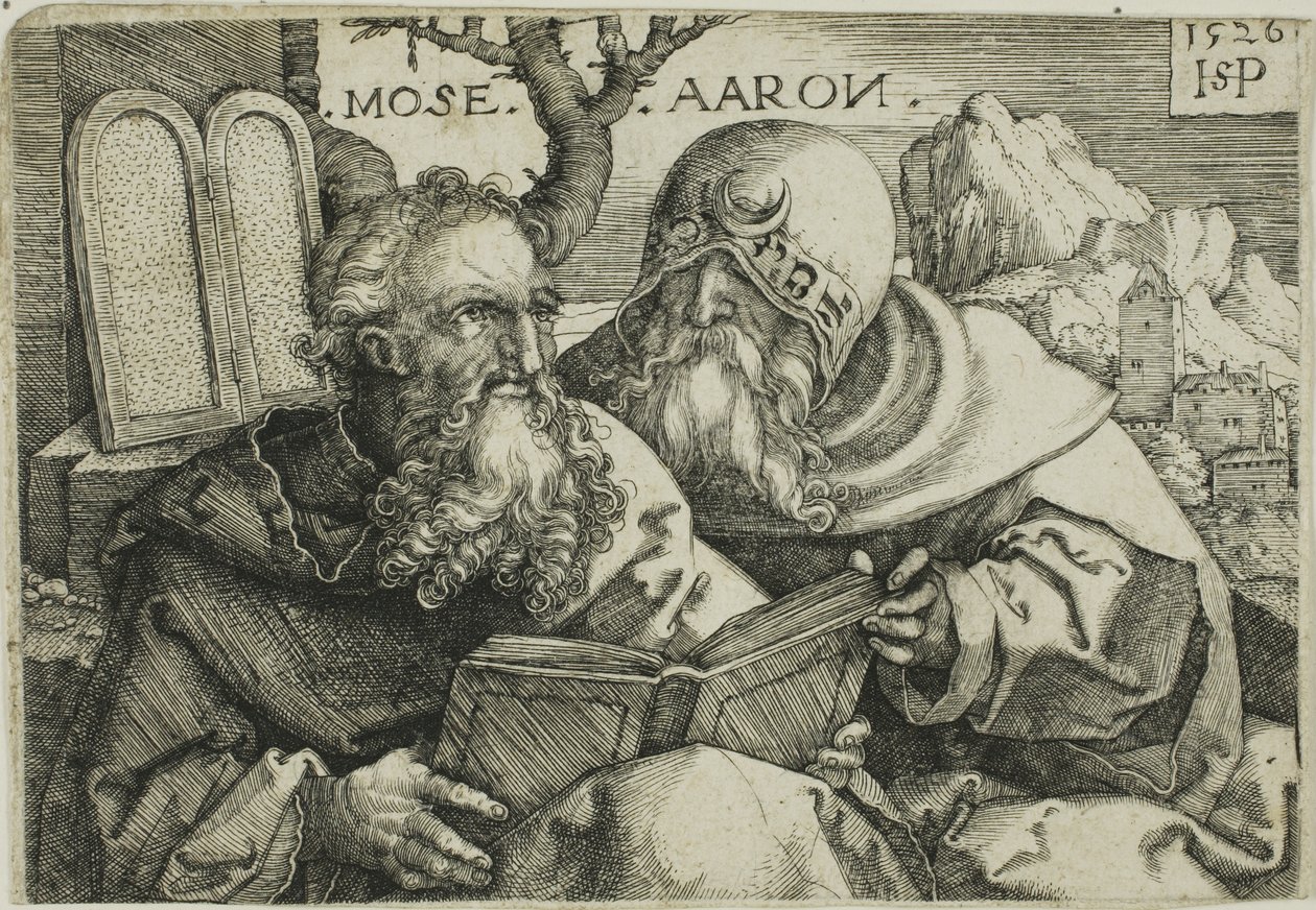 Mojžíš a Áron od Hans Sebald Beham