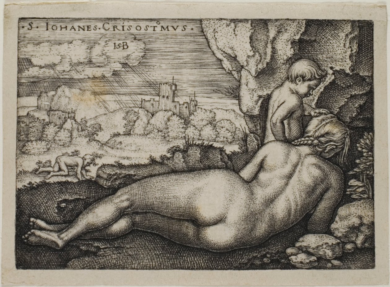Pokání svatého Jana Chrysostoma od Hans Sebald Beham
