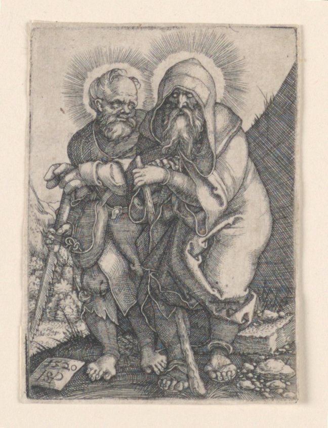 Svatý Šimon a svatý Tadeáš od Hans Sebald Beham