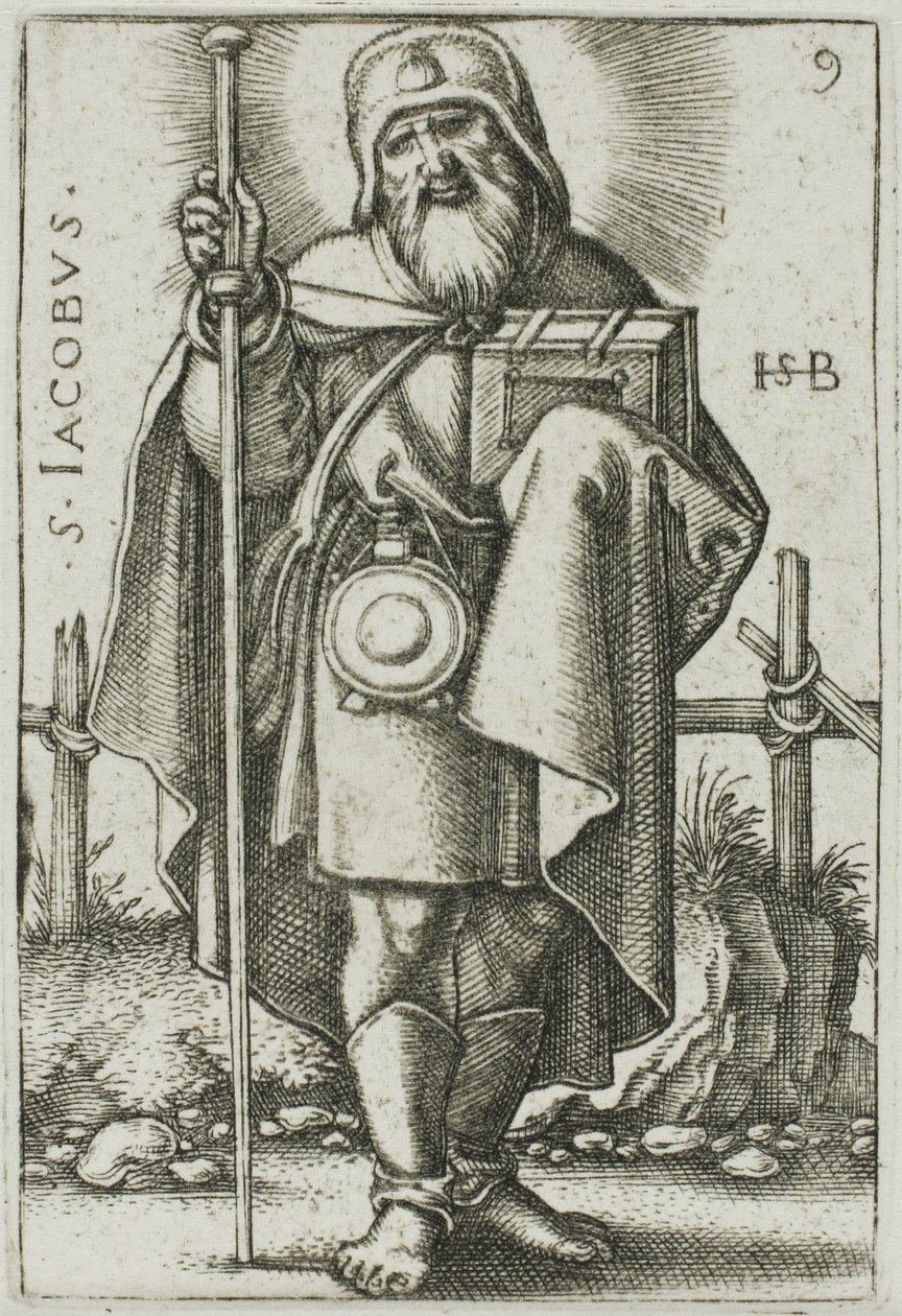 St. James Major, deska 9 z Dvanáct apoštolů od Hans Sebald Beham