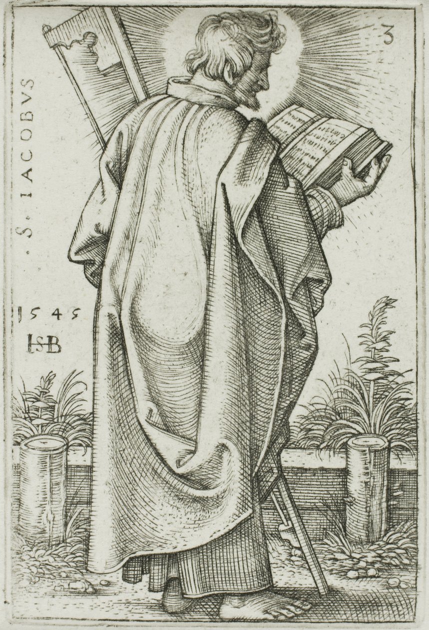 St. James Minor, deska 3 z Dvanácti apoštolů od Hans Sebald Beham
