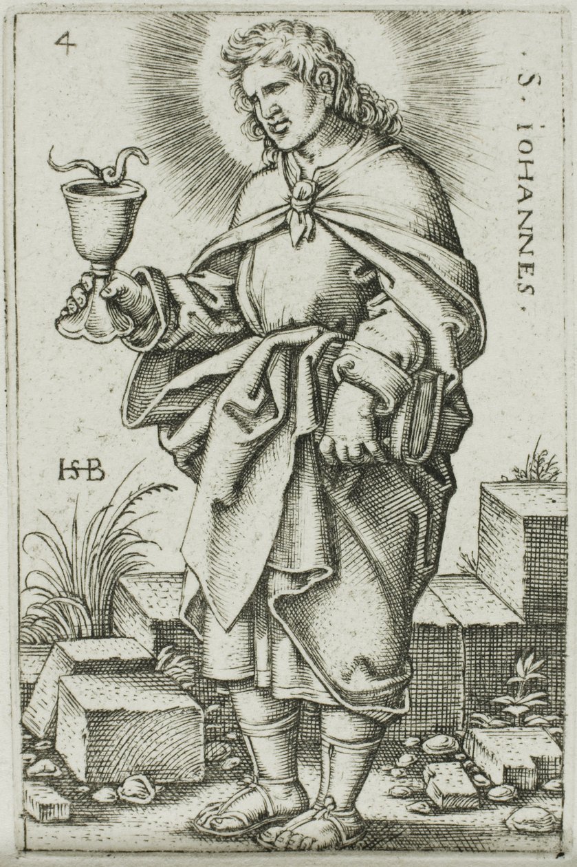 Sv. Jan, deska 4 z Dvanácti apoštolů od Hans Sebald Beham