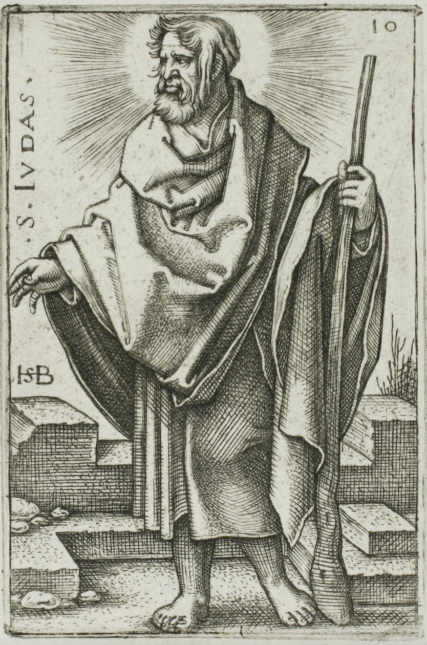 Sv. Juda, deska 10 z Dvanácti apoštolů od Hans Sebald Beham