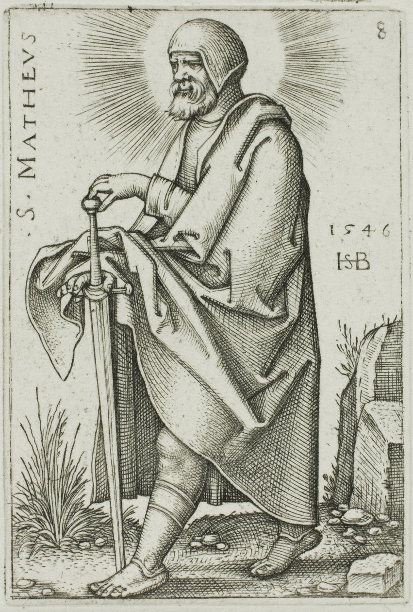 Sv. Matouš, deska 8 z Dvanácti apoštolů od Hans Sebald Beham