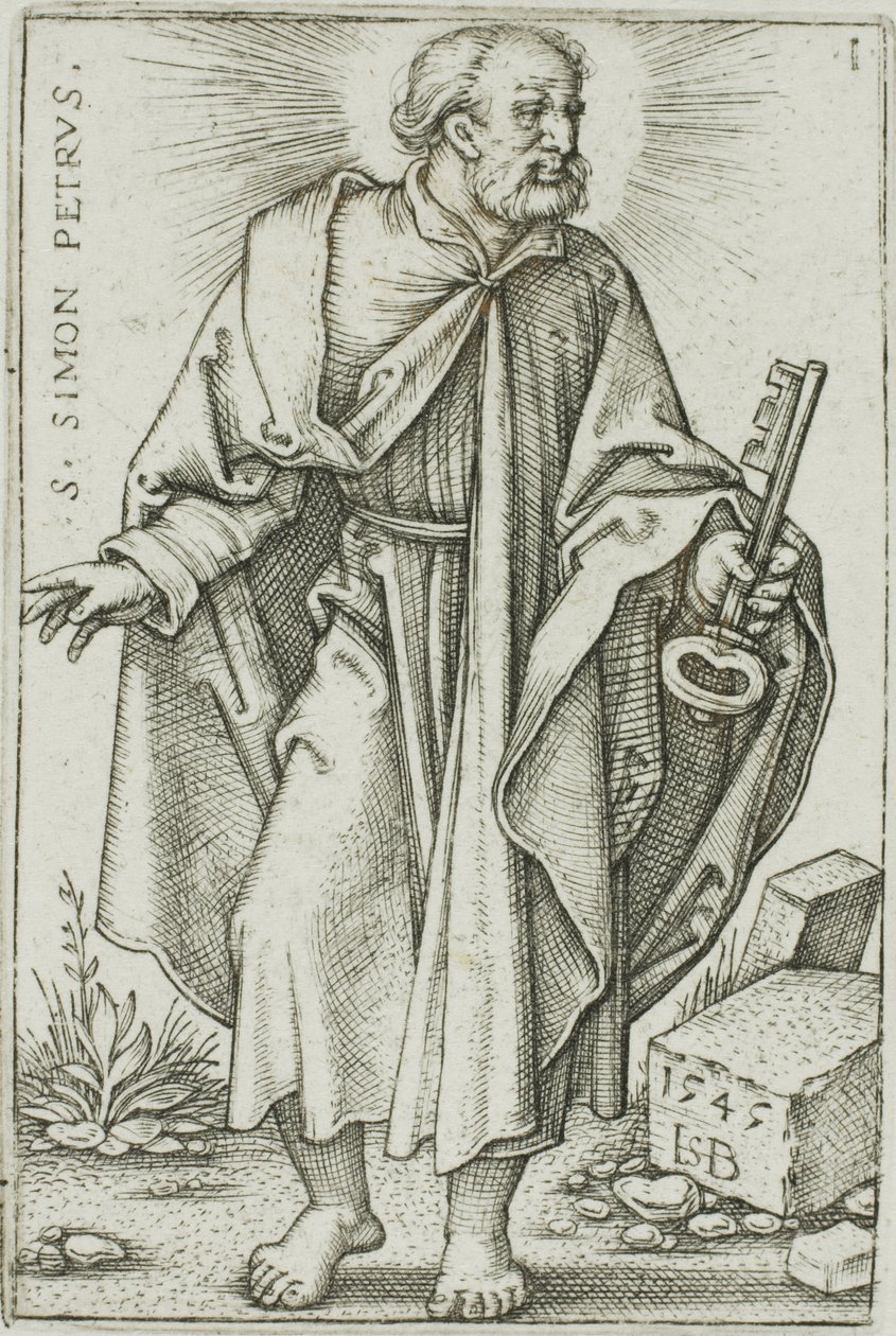 Sv. Petr, deska 1 z Dvanácti apoštolů od Hans Sebald Beham
