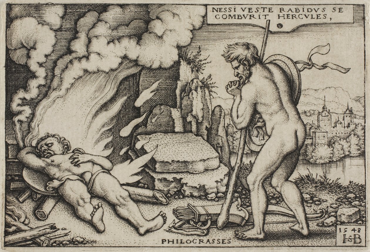 The Death of Hercules, from The Labors of Hercules, 1548 od Hans Sebald Beham