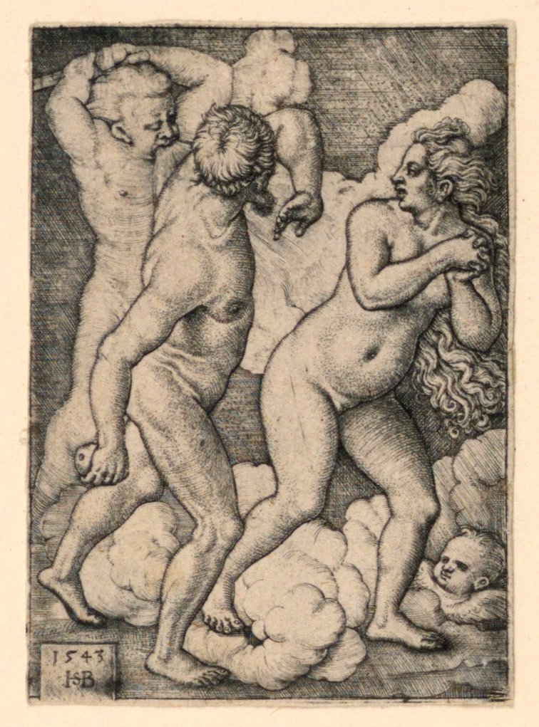Vyhnání z ráje od Hans Sebald Beham