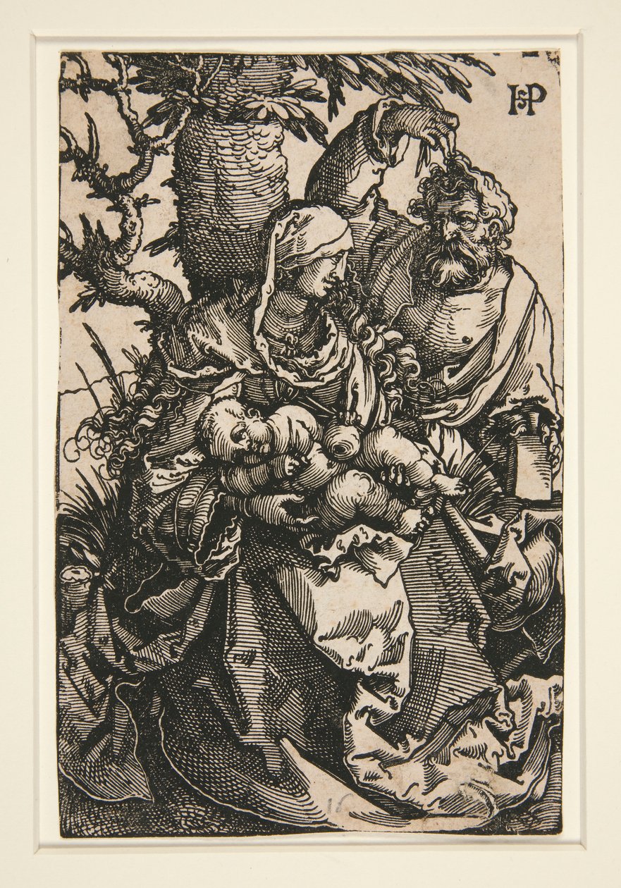 Svatá rodina pod stromem od Hans Sebald Beham