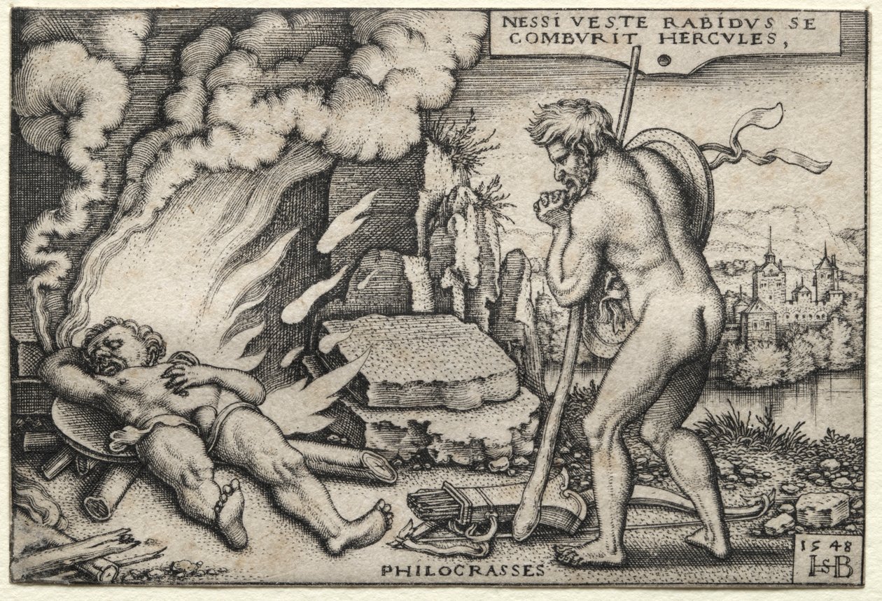 Herkules na hranici, 1548. od Hans Sebald Beham