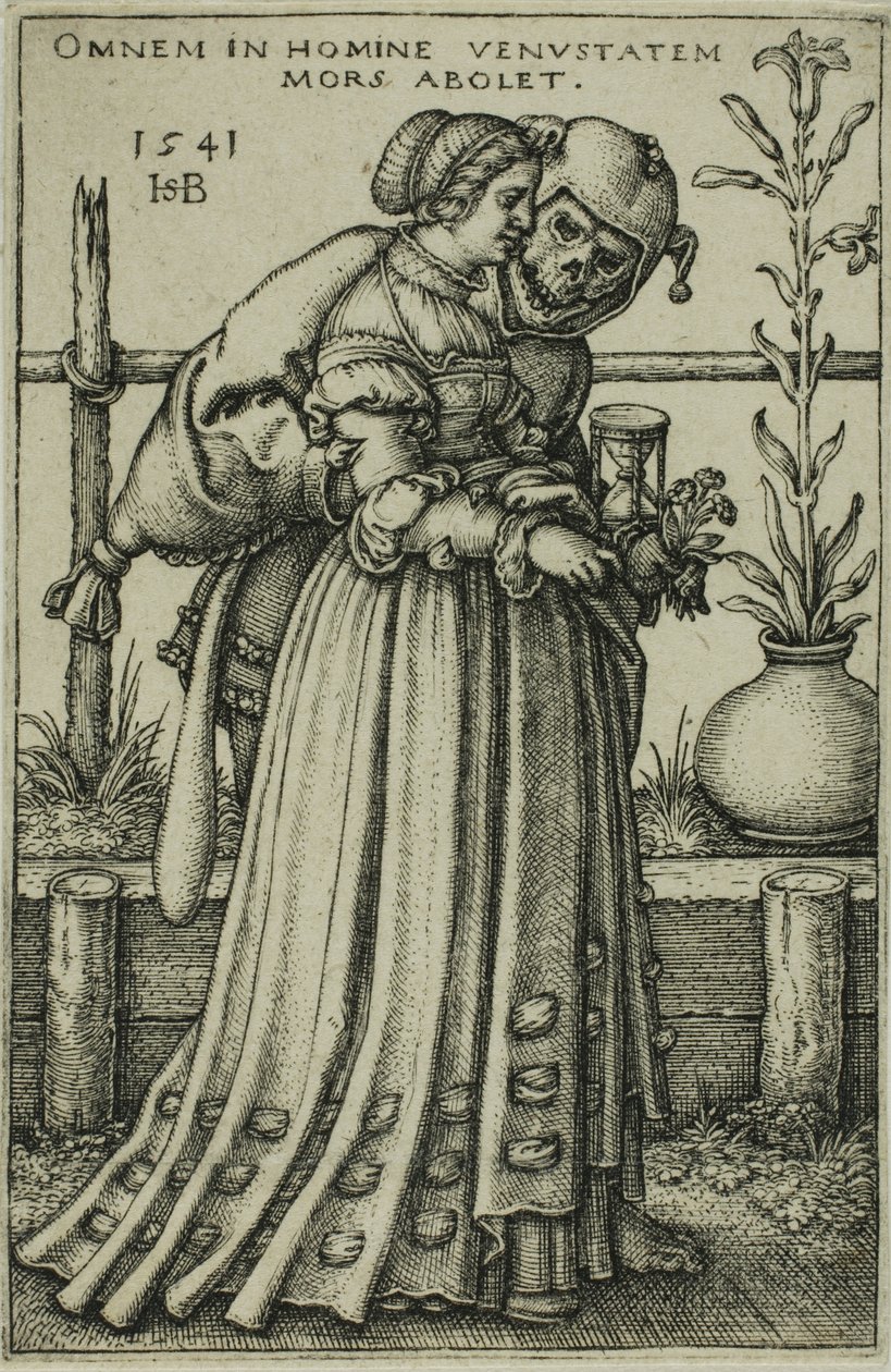 Paní a smrt od Hans Sebald Beham