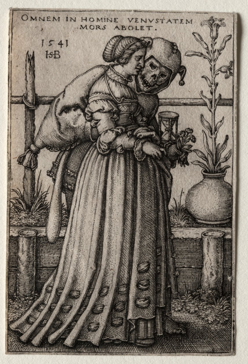 Dáma smrti se vydávala za blázna, 1541. od Hans Sebald Beham
