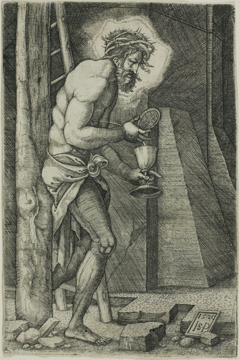 Muž smutku od Hans Sebald Beham