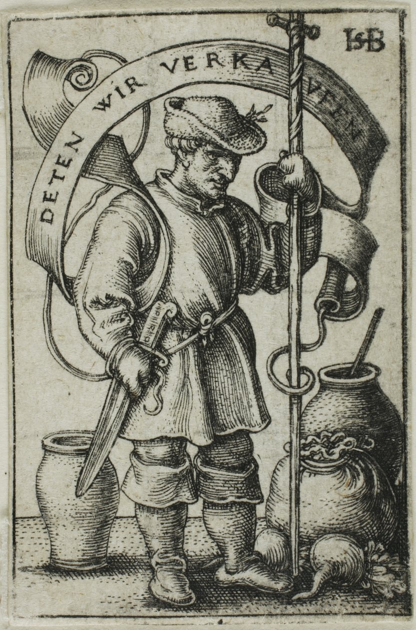 Trhový rolník od Hans Sebald Beham