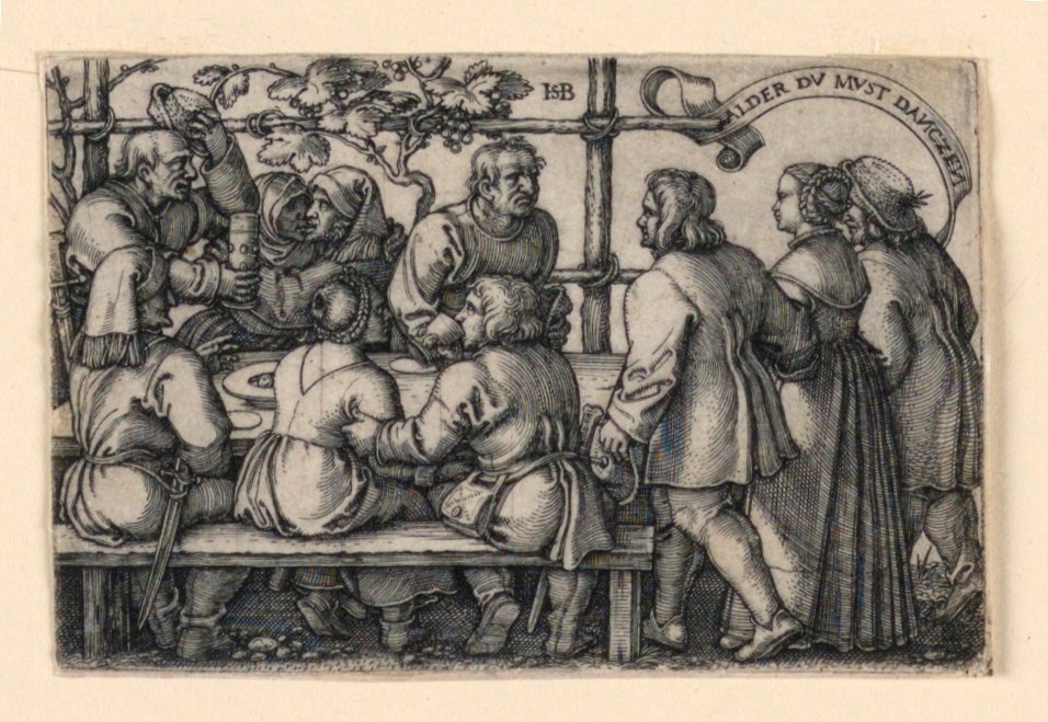 Selský svátek (Alder du must danczen) od Hans Sebald Beham