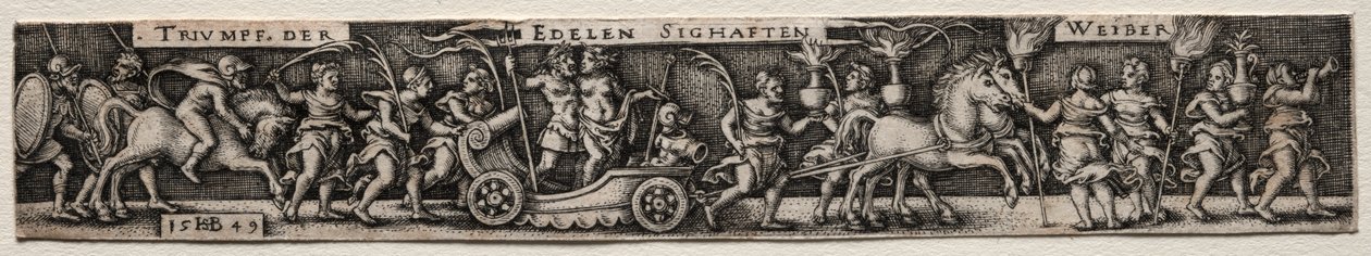 Triumf žen od Hans Sebald Beham