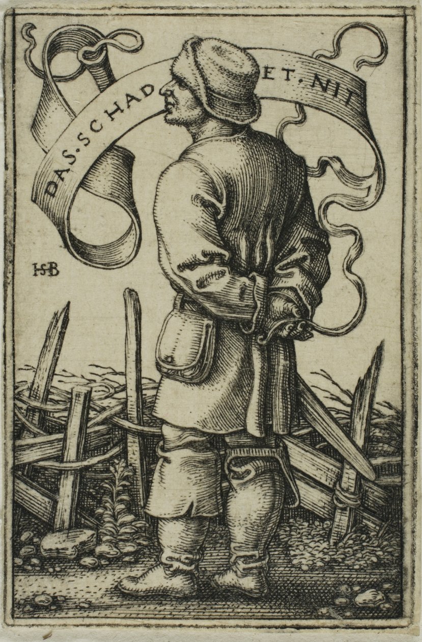 The Weather-Peasant "Nebolí to" od Hans Sebald Beham