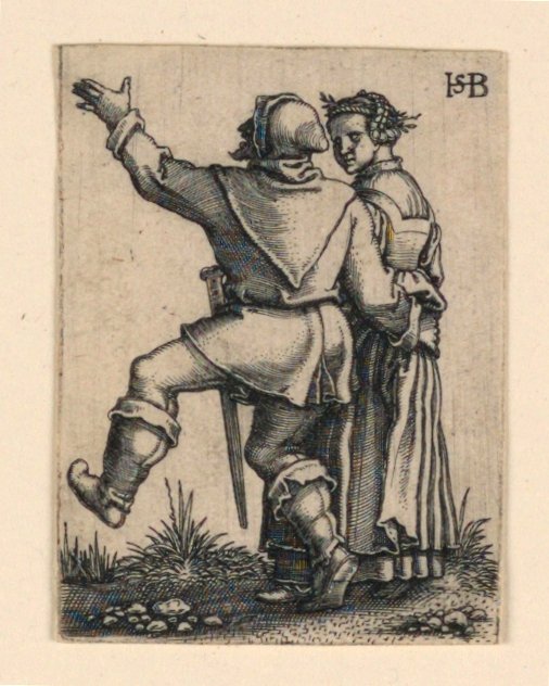 Svatební průvod: Tančící pár odešel od Hans Sebald Beham