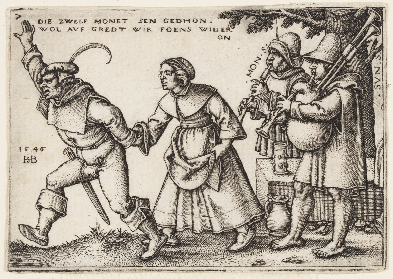 Konec roku od Hans Sebald Beham