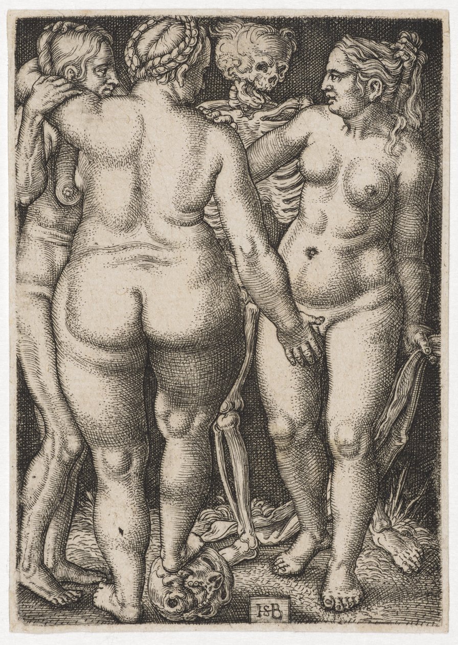 Tři ženy a mrtvý, c. 1546-50 od Hans Sebald Beham
